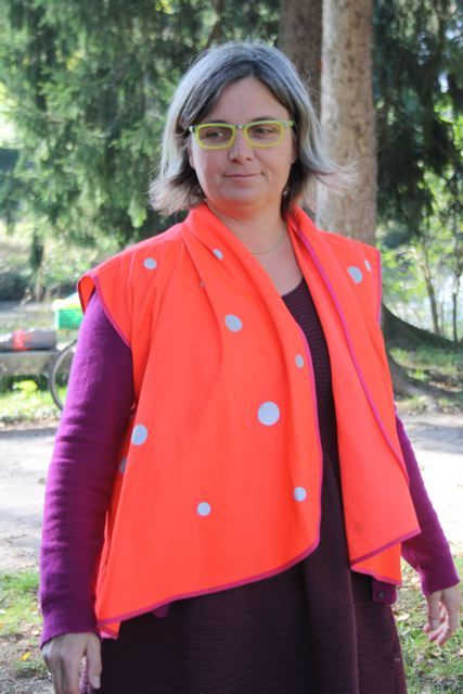 gilet rouge fluo